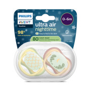 Cumlík Ultra air nočný 0-6 m neutral, 2 ks Philips Avent