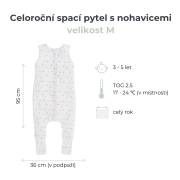 Celoročný spací vak s nohavicami Ivory Forest Sleepee