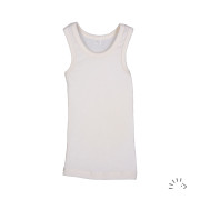 Detské Merino tielko Ecru PoPoLiNi