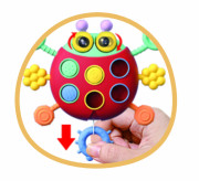 Ťahulíček lienka plast 15 x 11 cm Babyted