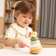 Drevené krúžky vtáčik