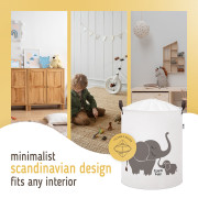 Kôš na hračky bavlnený uzatvárateľný 43 l Sipo