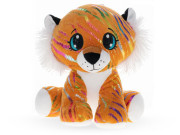 Tiger Star Sparkle plyšový oranžový 16 cm sediaci