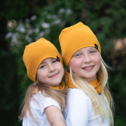 Jarná čiapka BIO Galaxia - okrová Esito