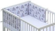 Mantinel do postieľky 4dielny - Scarlett Srnček - 180 x 30 cm - Šedá