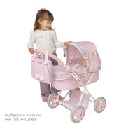 Skladací kočík pre bábiky so slnečníkom a taškou Sophie 60 cm DeCuevas