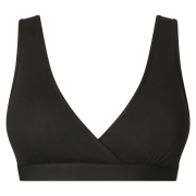 Dojčiaca podprsenka bambus Nuuma Black s vyberateľnými vložkami + prací sáčok Moniel