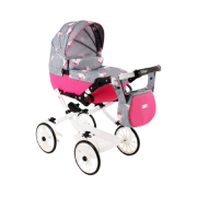 Kočiar pre bábiky Kids V5 sivý s jednorožcom