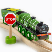 Drevená replika lokomotíva Flying Scotsman Bigjigs Rail