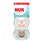 Cumlík Perfect Match Air Fox/Bear 0-2 m 2 ks box Nuk