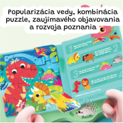 Magnetické svietiace puzzle 3v1 Dinosaury Jarmelo