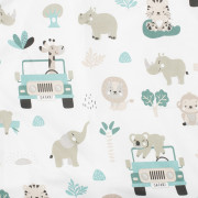 2-dielne posteľné obliečky Safari II 90/120 cm mint New Baby