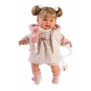 Realistická bábika Alexandra so zvukmi a mäkkým látkovým telom 42 cm Llorens