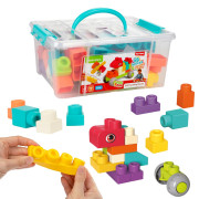 Kocky stavebnice 48 ks plastové v plastovom kufríku 26 x 12 x 19 cm