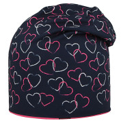 Funkčná čiapka dlhá obojstranná Kitty/Srdce ružová RDX
