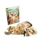 Kvído - Karty a puzzle pre hovoriaci tabak: Zvieratká z lesa Albi