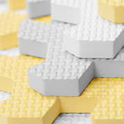 Podložka penové puzzle Luno 150x180 cm Yellow 30 ks Kinderkraft 2020