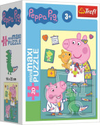 Minipuzzle Prasiatko Peppa / Peppa Pig 4 druhy, 20 dielikov