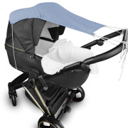 Mušelínová slnečná strieška na kočík Nature Baby Nellys