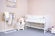 Detská postieľka New Baby Mia 120 x 60 cm sivá