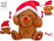 Sob plyšový nasadzujúci si santovskú čiapku so zvukom Take Me Home