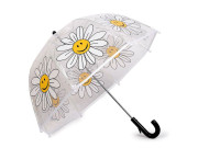 Dievčenské priehľadný dáždnik kvety