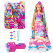 Barbie princezná s farebnými vlasmi herný set