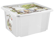 Úložný box s vekom malý "Winnie", Transparent II 24 l