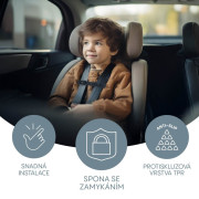 Zámok bezpečnostných pásov pre autosedačky Deluxe Black Zopa