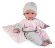 Realistická bábika bábätko so zvukmi a mäkkým látkovým telom Toneta 70331 Antonio Juan