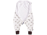 Letný spací vak bambus buldoček hnedé nohavice Kaarsgaren