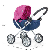 Detský kočík pre bábiky Dori Prestige Milly Mally