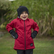 Detská zimná softshellová bunda s baránkom Lamb Red Esito