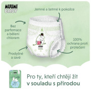 Jednorazové eko plienky Pants 6 Junior 12-20 kg (108 ks), mesačné balenie Muumi Baby