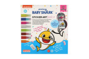 Okenné samolepky a omaľovánky Baby Shark s farbami