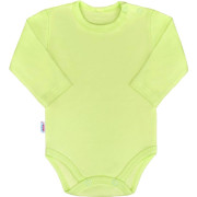 Dojčenské body s dlhým rukávom New Baby Pastel zelené