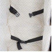 Hojdačka pre deti s bezpečnostnými pásmi a perinkou black light pink