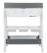 Prebaľovací pult s vaničkou Rosie Mineral Grey