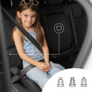 Ochrana na sedadlo vozidla s protišmykovým silikónom, čierna Sipo