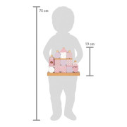 Nasadzovanie na tyč Domček ružový small foot