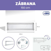 Zábrana k posteli 150 cm Asalvo