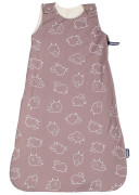 Merino spací vak so zipsom na boku ovečky hnedej