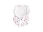 Letný bio spací vak s nožičkami žirafky červené Kaarsgaren