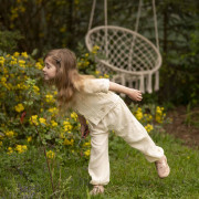 Detská mušelínová košeľa Luca Cream Esito