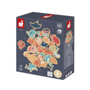 Drevené magnetky pre deti Morský svet 24 ks Janod