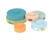 Nasadzovacie krúžky drevené Farmers Funday Tiny Love