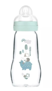 Detská antikoliková sklenená fľaša Feel Good 260 ml MAM