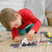 Dopravné prostriedky a značky Pastel 12 ks Tooky Toy