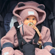 Zimné bezpalcové rukavice Teddy fleece double Cyclamen pink Esito