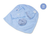 Obleček pre bábiku bábätko New Born veľkosti 26 cm Llorens 3dielny modrý